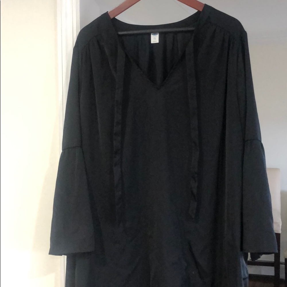Old Navy Black Dress with Bell Sleeves